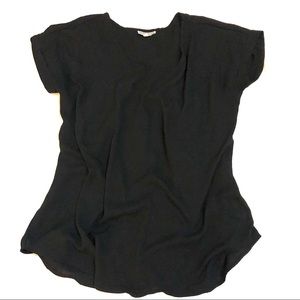 Pleione Black Casual Blouse